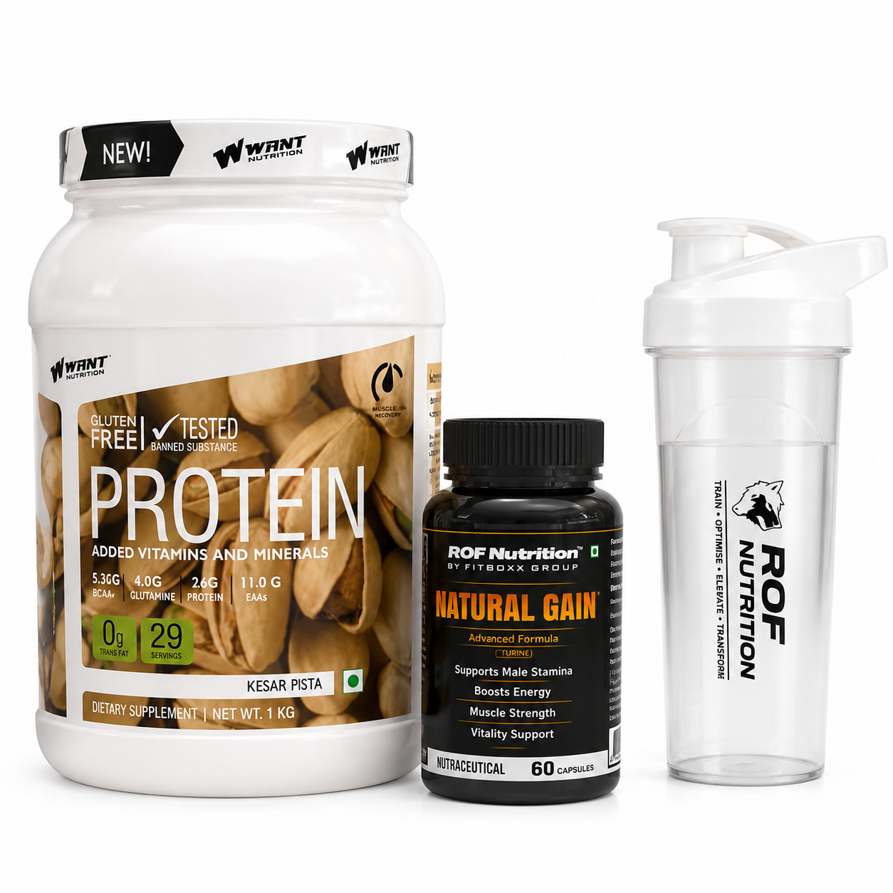 Want 1 kg gaining protein combo