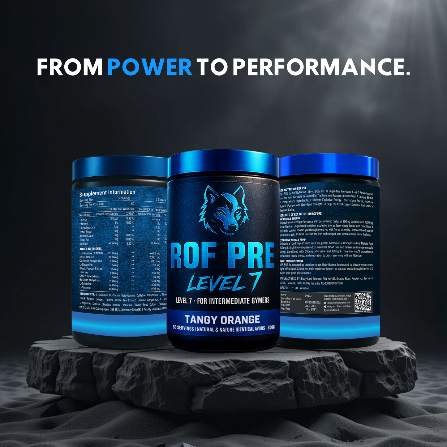 ROF Pre-Workout – Level 7 (Tangy Orange Flavor)