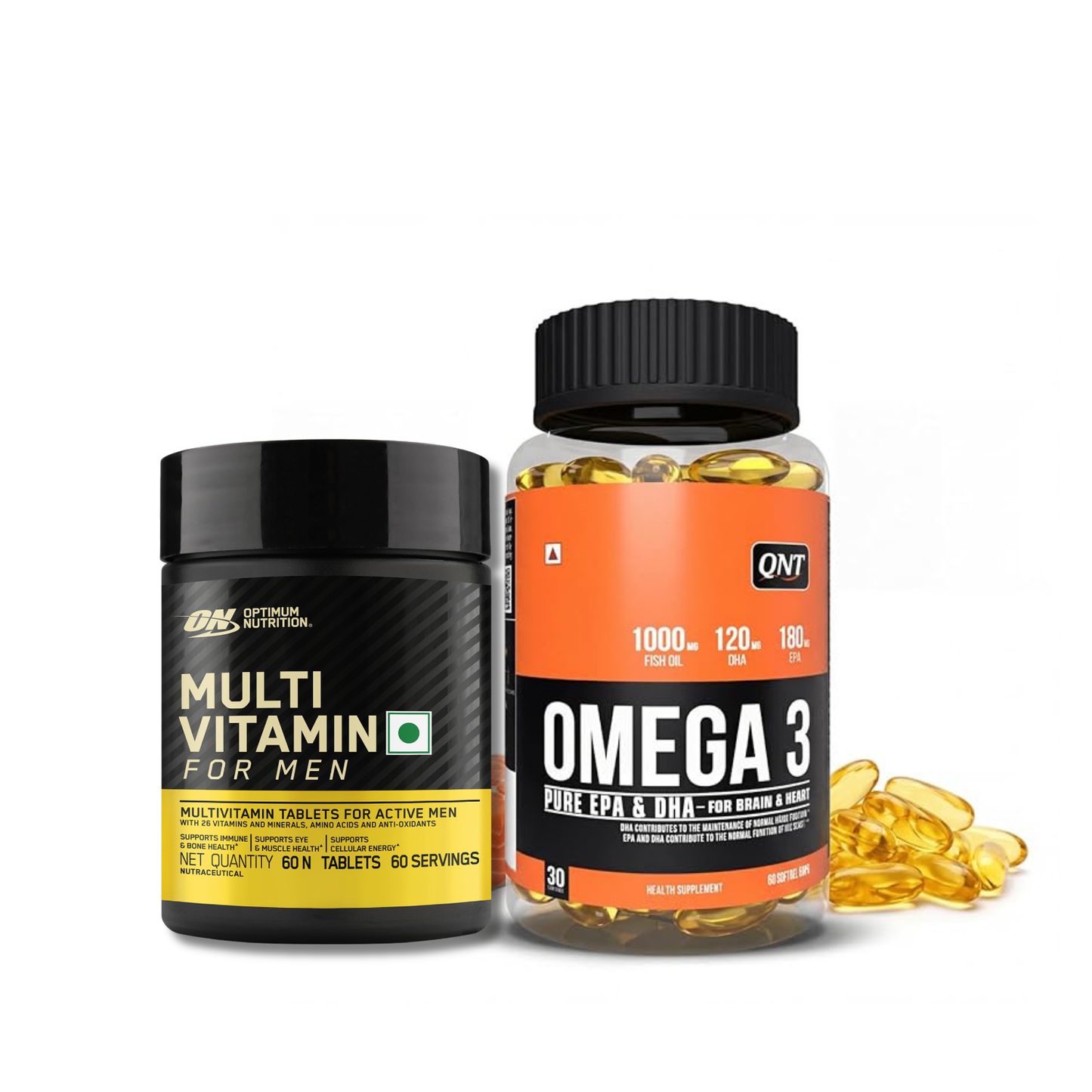 On Multivitamins and QNT Omega 3 Combo 60 Tab each