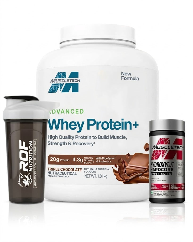 Advanced Whey Protein & Hydroxycut Fat Burner Stack with Free Shaker
