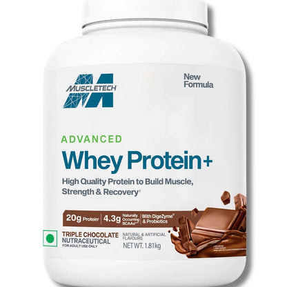 Muscletech Ultimate Muscle Building Combo | Whey Protein + Fish Oil + Multivitamin + Free Shaker