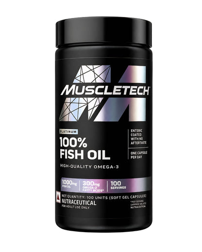 Muscletech Ultimate Muscle Building Combo | Whey Protein + Fish Oil + Multivitamin + Free Shaker
