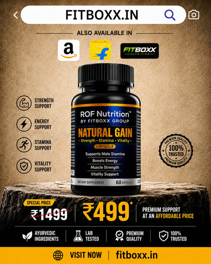ROF Nutrition Natural Gain Capsule – 60 Capsules