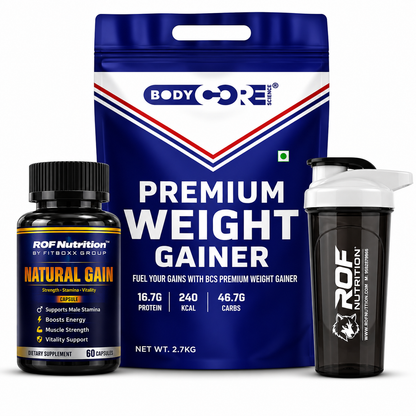 Bodycore Premium 2.7kg Gainer combo