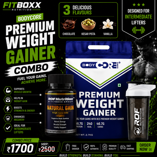 Bodycore Premium 2.7kg Gainer combo