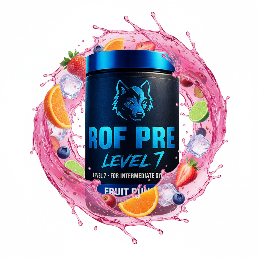 ROF Pre-Workout – Level 7 (Fruit Punch Flavor)