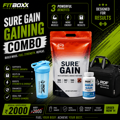 Sure gain 2.7kg gainer combo