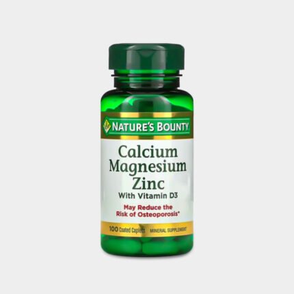 Nature’s Bounty, Calcium Magnesium Zinc with Vitamin D3, 100 Coated Caplets