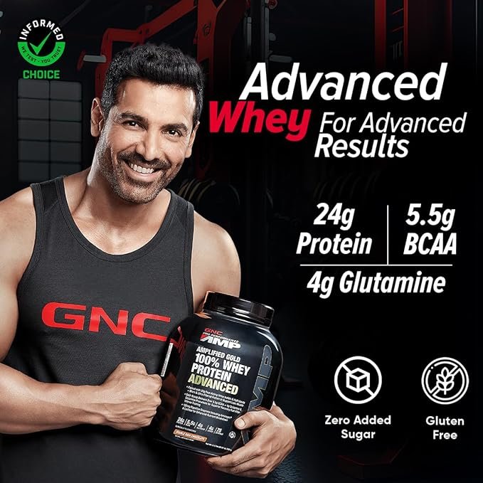 GNC AMP Gold Series Whey Protein Advanced 4 lbs